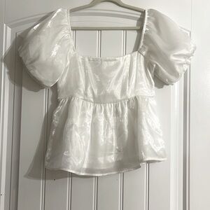 White shirt, retail price $39 new with tag